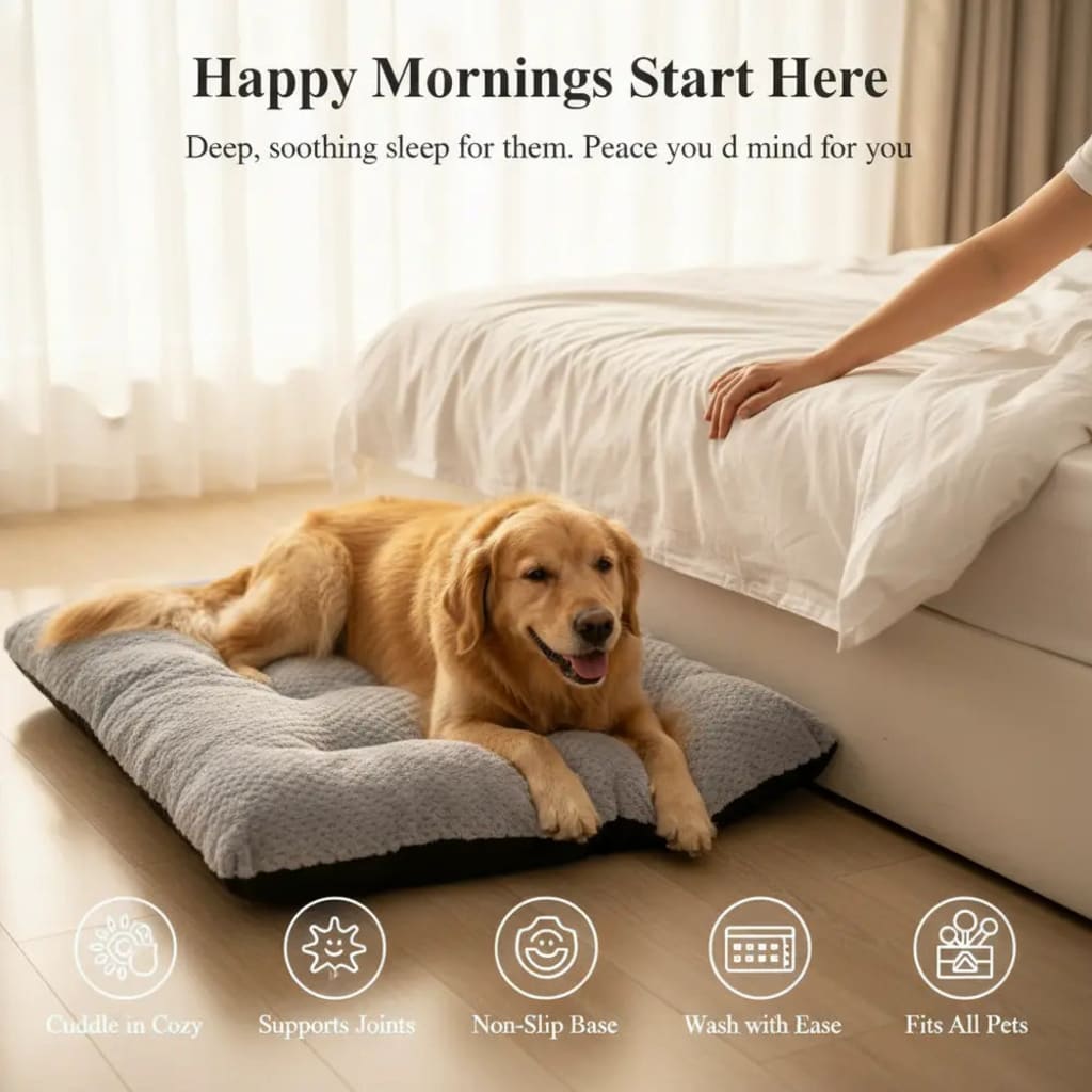 Calming Plush Haven Luxe Pet Bed