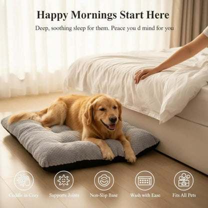 Calming Plush Haven Luxe Pet Bed