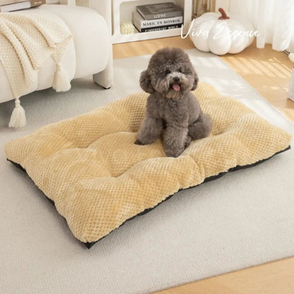 Calming Plush Haven Luxe Pet Bed